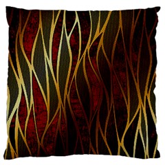 Snake In The Grass Red And Black Seamless Design Large Flano Cushion Case (two Sides) by flipstylezfashionsLLC