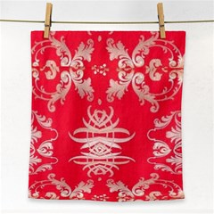 Red Chinese Inspired  Style Design  Face Towel by flipstylezfashionsLLC