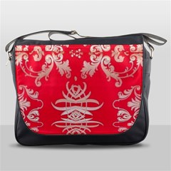 Red Chinese Inspired  Style Design  Messenger Bags by flipstylezfashionsLLC