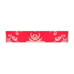 Red Chinese Inspired  Style Design  Flano Scarf (mini) by flipstylezfashionsLLC