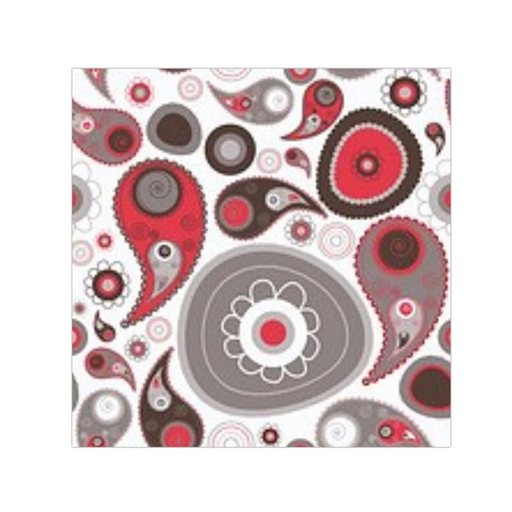 Fun red and black design Small Satin Scarf (Square)