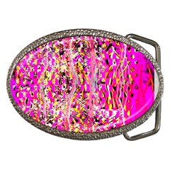 Hot Pink Mess Snakeskin Inspired  Belt Buckles by flipstylezfashionsLLC