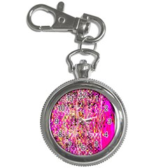 Hot Pink Mess Snakeskin Inspired  Key Chain Watches by flipstylezfashionsLLC