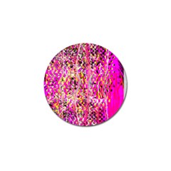 Hot Pink Mess Snakeskin Inspired  Golf Ball Marker by flipstylezfashionsLLC