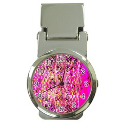 Hot Pink Mess Snakeskin Inspired  Money Clip Watches by flipstylezfashionsLLC