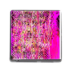 Hot Pink Mess Snakeskin Inspired  Memory Card Reader (square) by flipstylezfashionsLLC