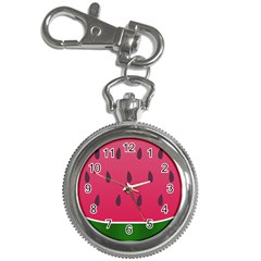 Watermelon Fruit Summer Red Fresh Key Chain Watches by Nexatart