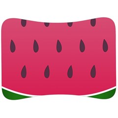 Watermelon Fruit Summer Red Fresh Velour Seat Head Rest Cushion