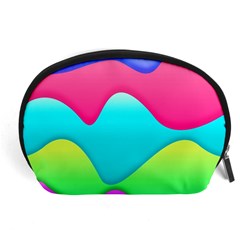 Lines Curves Colors Geometric Lines Accessory Pouches (large)  by Nexatart