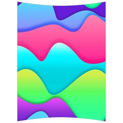 Lines Curves Colors Geometric Lines Back Support Cushion by Nexatart