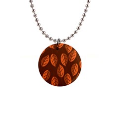 Pattern Leaf Plant Decoration Button Necklaces by Nexatart