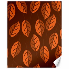 Pattern Leaf Plant Decoration Canvas 16  X 20   by Nexatart