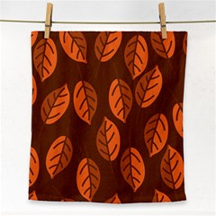 Pattern Leaf Plant Decoration Face Towel by Nexatart