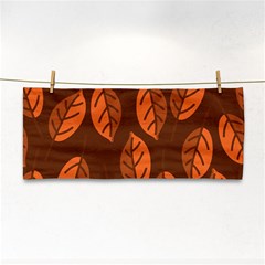 Pattern Leaf Plant Decoration Hand Towel by Nexatart