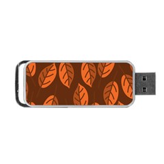 Pattern Leaf Plant Decoration Portable Usb Flash (two Sides) by Nexatart