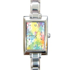 Abstract Pattern Color Art Texture Rectangle Italian Charm Watch