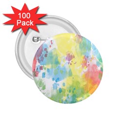 Abstract Pattern Color Art Texture 2.25  Buttons (100 pack) 