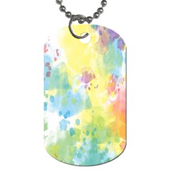 Abstract Pattern Color Art Texture Dog Tag (Two Sides)