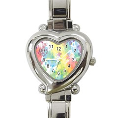 Abstract Pattern Color Art Texture Heart Italian Charm Watch