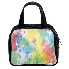 Abstract Pattern Color Art Texture Classic Handbags (2 Sides)