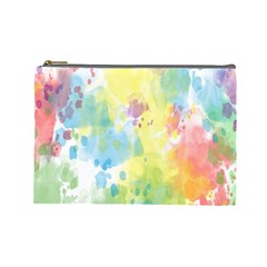 Abstract Pattern Color Art Texture Cosmetic Bag (Large)