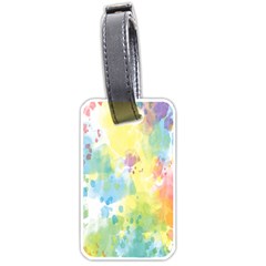 Abstract Pattern Color Art Texture Luggage Tags (one Side)  by Nexatart