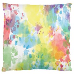 Abstract Pattern Color Art Texture Large Cushion Case (one Side) by Nexatart