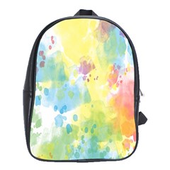 Abstract Pattern Color Art Texture School Bag (XL)