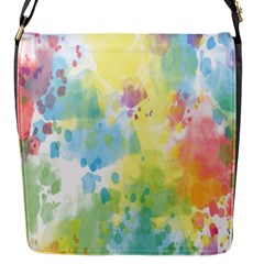 Abstract Pattern Color Art Texture Flap Messenger Bag (S)