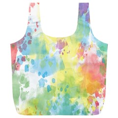 Abstract Pattern Color Art Texture Full Print Recycle Bags (L) 