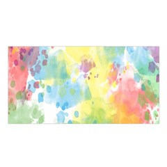 Abstract Pattern Color Art Texture Satin Shawl