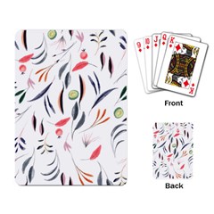 Watercolor Tablecloth Fabric Design Playing Card by Nexatart