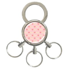 Heart Love Pattern 3-ring Key Chains by Nexatart