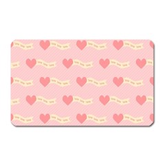 Heart Love Pattern Magnet (rectangular) by Nexatart