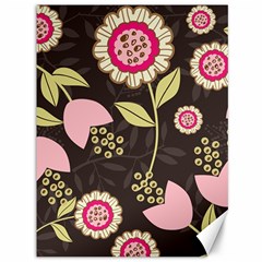 Flowers Wallpaper Floral Decoration Canvas 36  X 48   by Nexatart