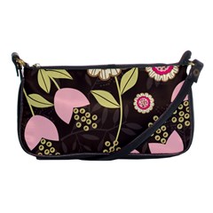 Flowers Wallpaper Floral Decoration Shoulder Clutch Bags by Nexatart