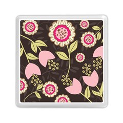 Flowers Wallpaper Floral Decoration Memory Card Reader (square)  by Nexatart