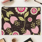 Flowers Wallpaper Floral Decoration Cosmetic Bag (XXXL) Front