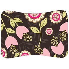 Flowers Wallpaper Floral Decoration Velour Seat Head Rest Cushion