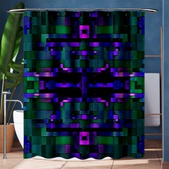 Abstract Pattern Desktop Wallpaper Shower Curtain 60  X 72  (medium)  by Nexatart