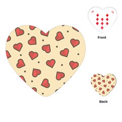 Design Love Heart Seamless Pattern Playing Cards (heart) 