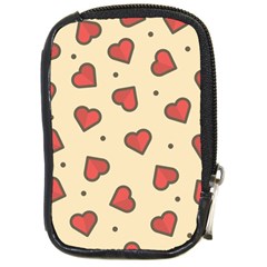 Design Love Heart Seamless Pattern Compact Camera Cases by Nexatart