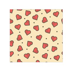 Design Love Heart Seamless Pattern Small Satin Scarf (square) by Nexatart