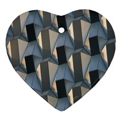 Pattern Texture Form Background Heart Ornament (two Sides) by Nexatart