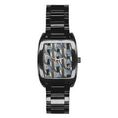 Pattern Texture Form Background Stainless Steel Barrel Watch by Nexatart