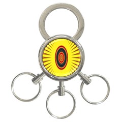 Art Decoration Wallpaper Bright 3-ring Key Chains by Nexatart