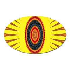 Art Decoration Wallpaper Bright Oval Magnet by Nexatart