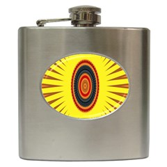 Art Decoration Wallpaper Bright Hip Flask (6 Oz) by Nexatart