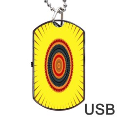 Art Decoration Wallpaper Bright Dog Tag Usb Flash (one Side) by Nexatart