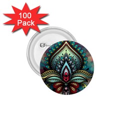 Decoration Pattern Ornate Art 1 75  Buttons (100 Pack)  by Nexatart